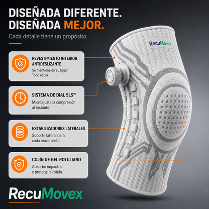 Rodillera de Soporte y Alivio RecuMovex